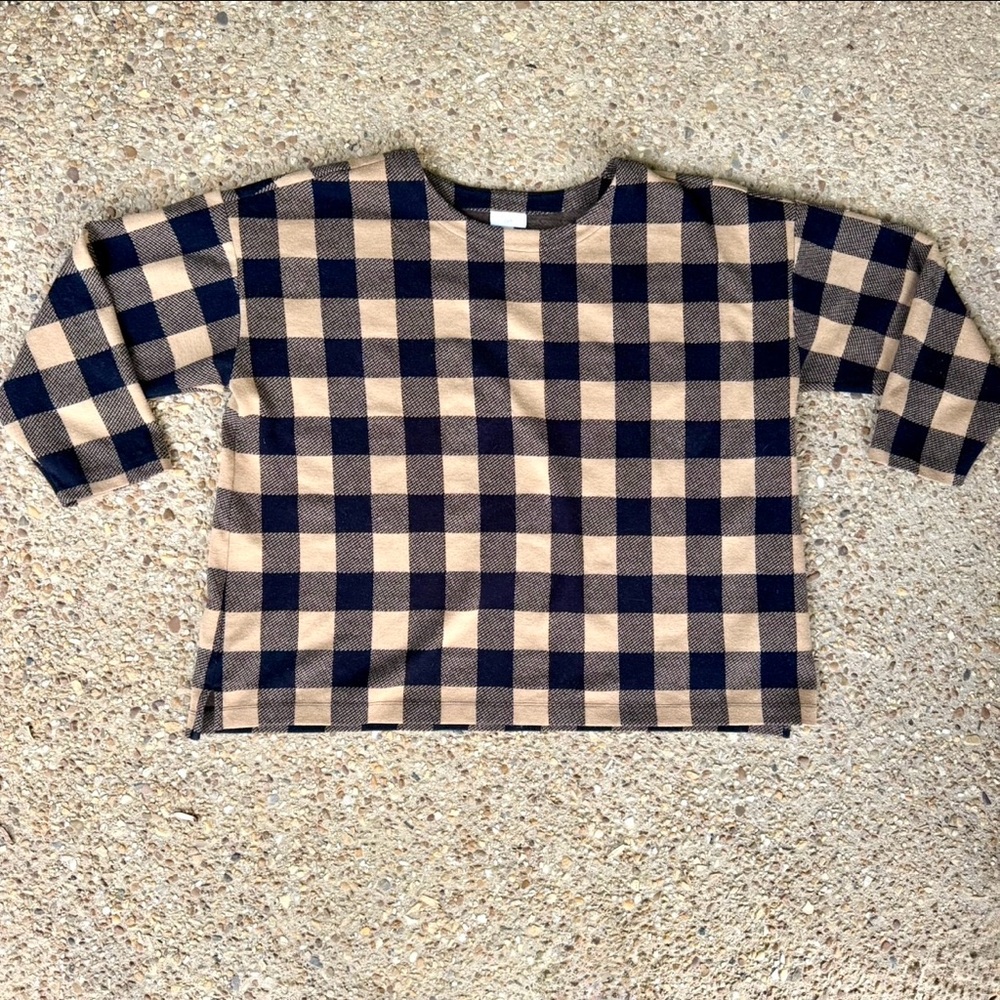 J. Jill Plus Size Buffalo Plaid  Sweater Size 3X